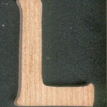 Letra L de madera para pintar y pegar