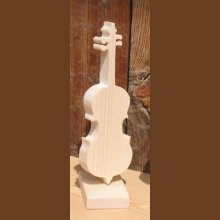 violonchelo de madera montado sobre una base regalo original para un músico, decoración de mesa tema musical