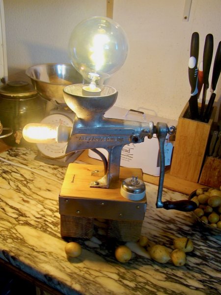 L&aacute;mpara de carnicero estilo EDISON