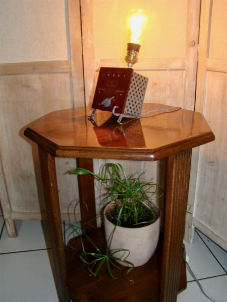 L&aacute;mpara Steampunk retro future 2