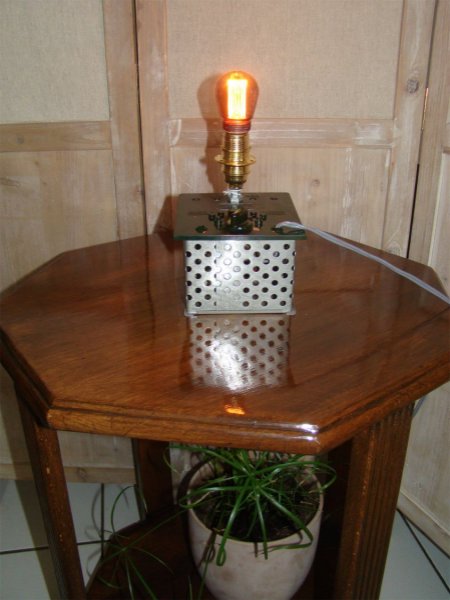 L&aacute;mpara Steampunk retro future