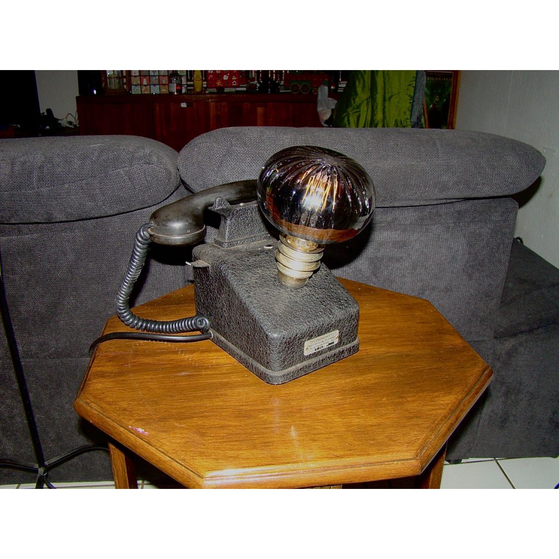 Lámpara de teléfono retro steampunk