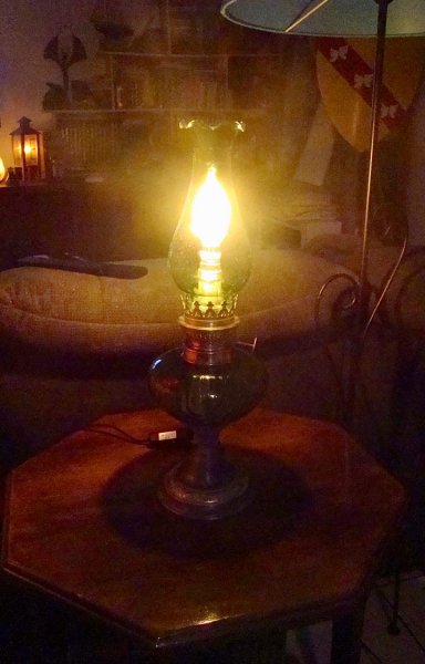 l&aacute;mpara de aceite GREEN LANTERN 