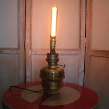 Lámpara de parafina de latón estilo EDISON 