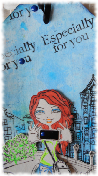 Litt&eacute;rature de jeunesse, ce marque-pages style ado incite &agrave; la lecture, scrap&eacute;, en papier et tons bleu vert noir