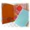 Livre de recettes, journal intime, aux couleurs du soleil "Summer Days" jaune orange vert