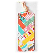 Marque-page, onglet, en carton multicolore flashy rose orange turquoise pour réveiller votre lecture