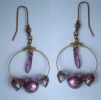 Pendientes criollos Sombra Crystal Lilac