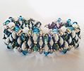 Bracelet O'beady Blanc-bleu en kit