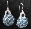 Kit boucles d'oreilles Arz Bleu