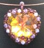 Pendentif en kit coeur Amethyste