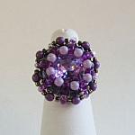 Bague Amitié violet en kit