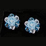 Kit Boucles d'oreilles Boule Bleu