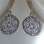 Kit pour Boucles d'oreilles Rondo Violet 