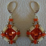 Kit boucles d'oreilles Tila Cub' Orange
