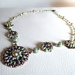 Collier en kit Coquet Violet/vert