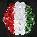 Kit de anillas con la bandera de Italia