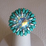 Kit anillo Livelove plata turquesa