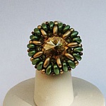 Kit Anillo Livelove Verde y Oro