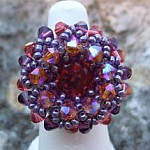 Kit bague Milos Grenadine