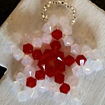 Kit de colgante Star rojo y blanco
