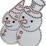 Bonhommes de neige en strass