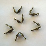 Cubre lazo 4mm bronce dorado x6