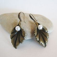 Pendientes Hoja de Perla