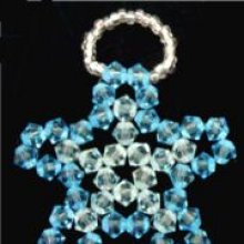 Kit lámpara colgante Crystal Star Aqua Azul