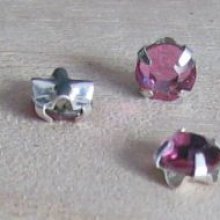 Strass 4mm Rosa claro x 10