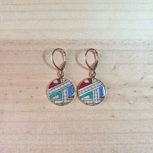 Pendientes colgantes dorados/rojos/azules/verdes iluminados