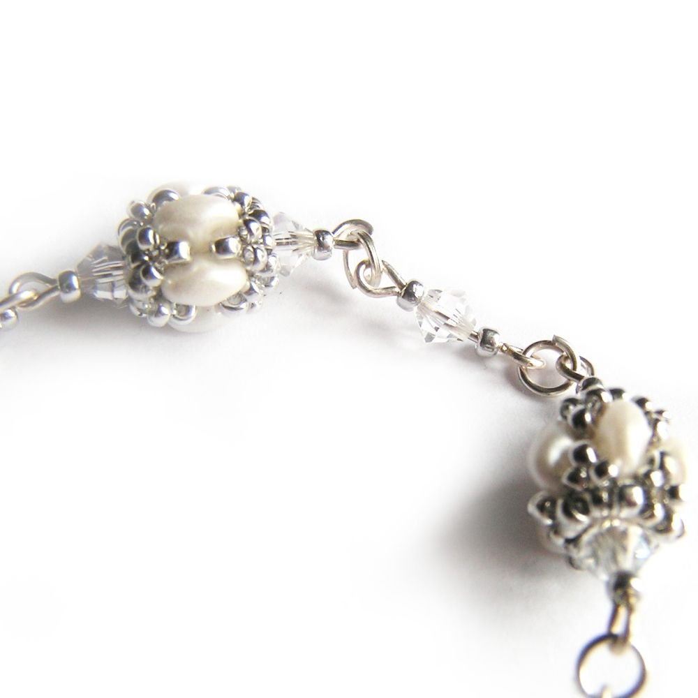pendientes de boda swarovski cristal perla esmeralda cuentas de vidrio y plata