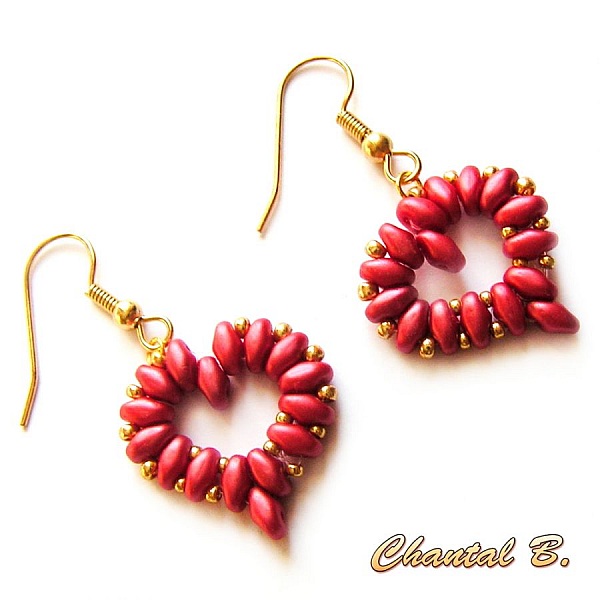 pendientes de novia coraz&oacute;n perla y plata boda de noche