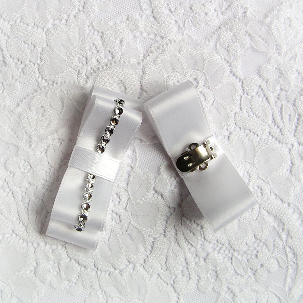 pulsera de encaje blanco guipur romántico accesorio de boda