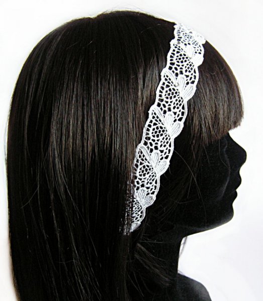 pulsera de encaje blanco guipur rom&aacute;ntico accesorio de boda
