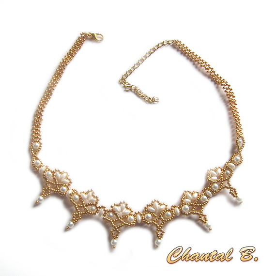 pulsera de boda con perlas blancas y perlas de oro noche de bodas