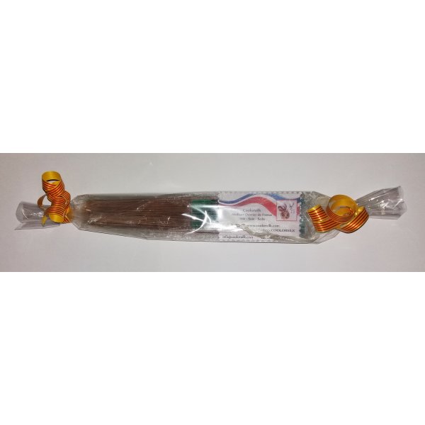 Mi primer abanico de algod&oacute;n dibujado y pintado a mano "Minouche