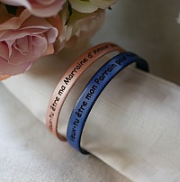 patrocinador pulsera de cuero