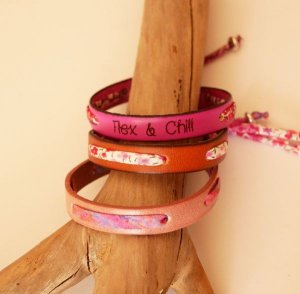 pulsera liberty y cuero