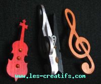 Figuritas Instrumentos musicales de madera