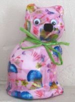 Gato rosa en Decopatch