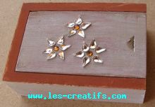 Mini caja para flores de strass