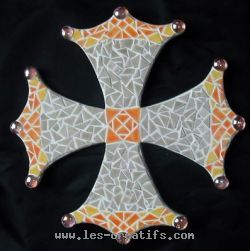 Cruz occitana en mosaico D'Clic