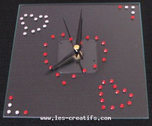 decorar un reloj con strass