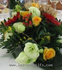 mesa de boda ramo de flores