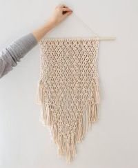 Colgante de pared de macramé