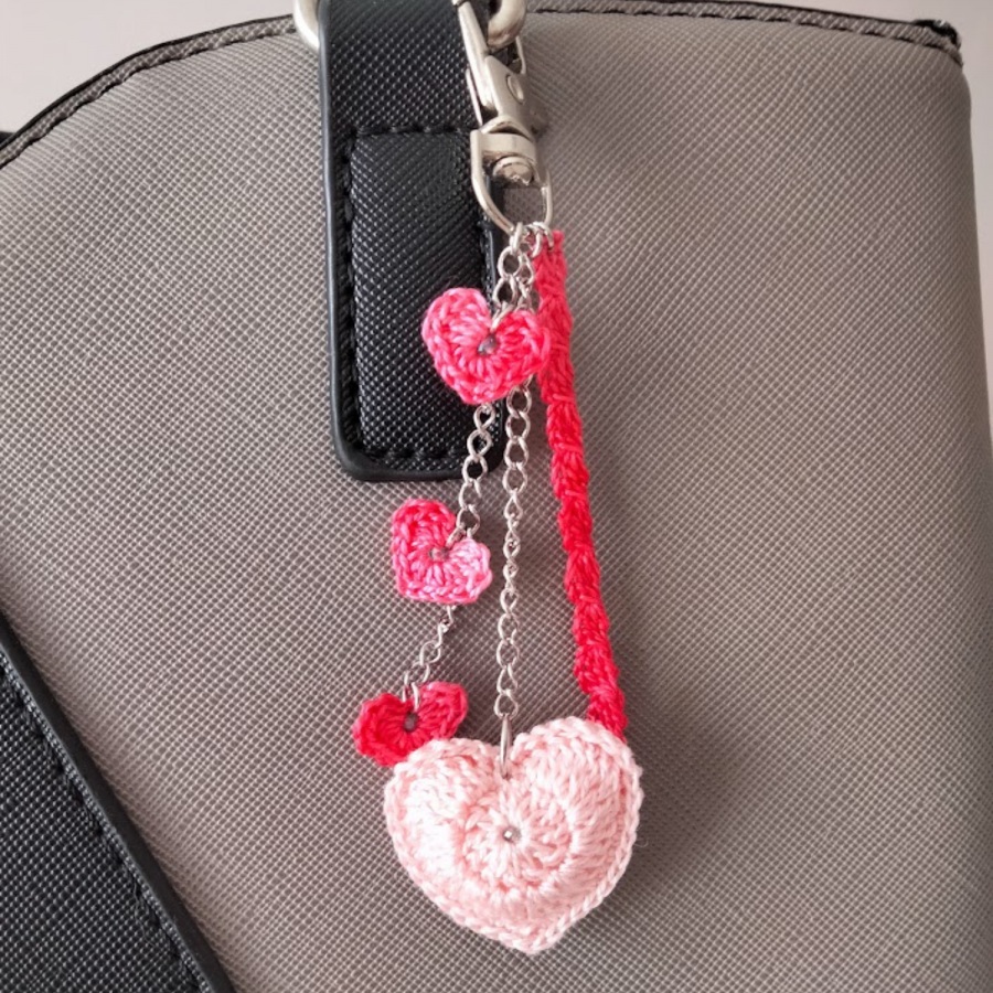 Bolso "corazón" joya Rosa