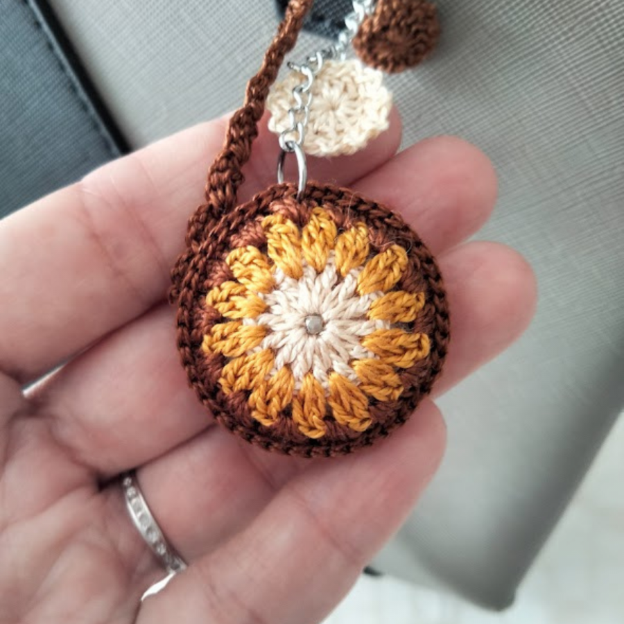 Mandala" bolso joya Chocolate