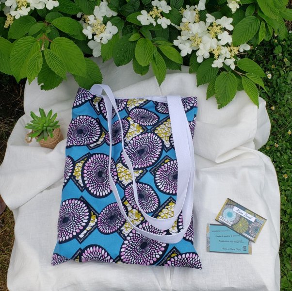 Sac &agrave; bandouli&egrave;re en coton wax