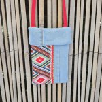 Pochette en tissu pour téléphone, avec bandoulière